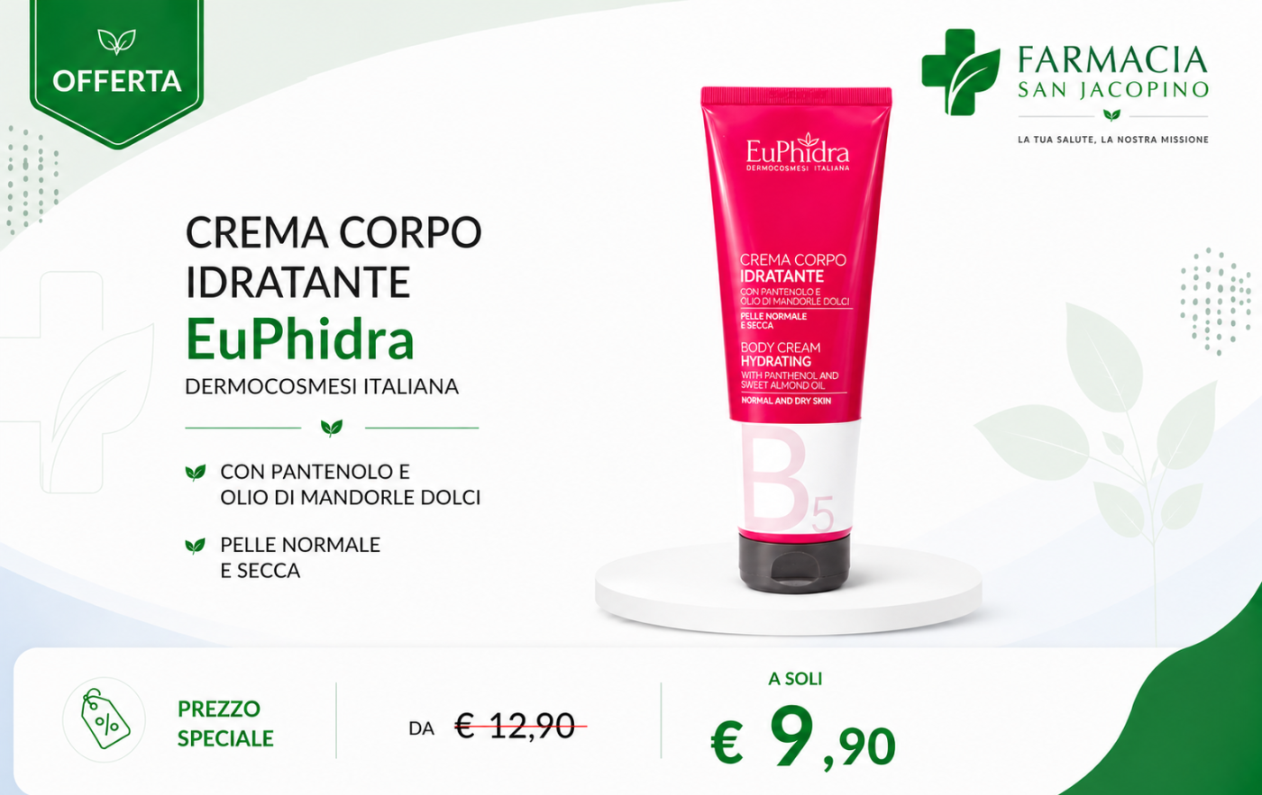 Crema Corpo Idratante EuPhidra scontato